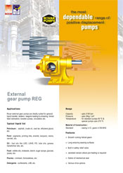 Rovar External gear pump REG Catalogue
