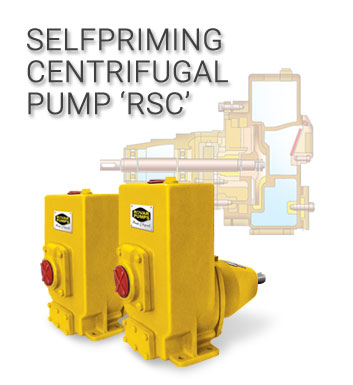 Rovar self-priming centrifugal pumps